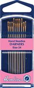 HEMLINE HANGSELL - Hand Needle - Darner 10 Pack - size 24 - gold eye
